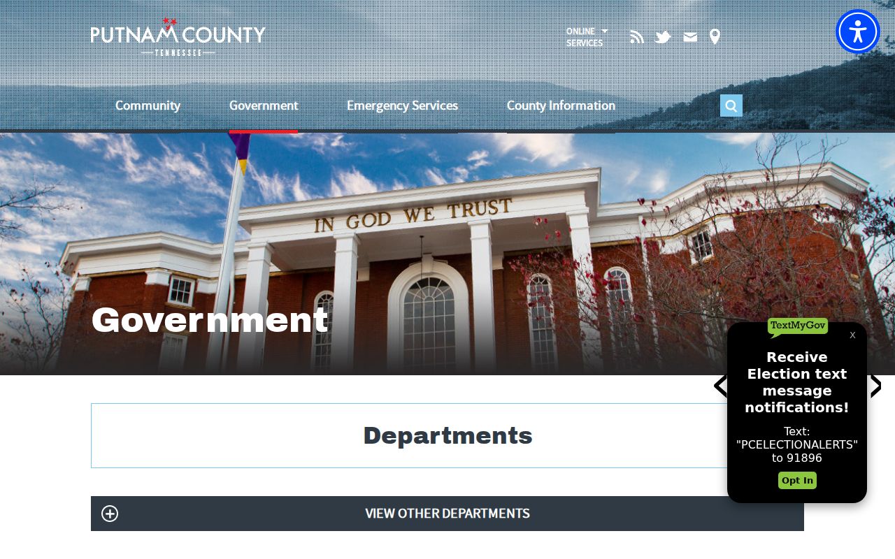 Cookeville voter registration records at the Putnam County Election Commission